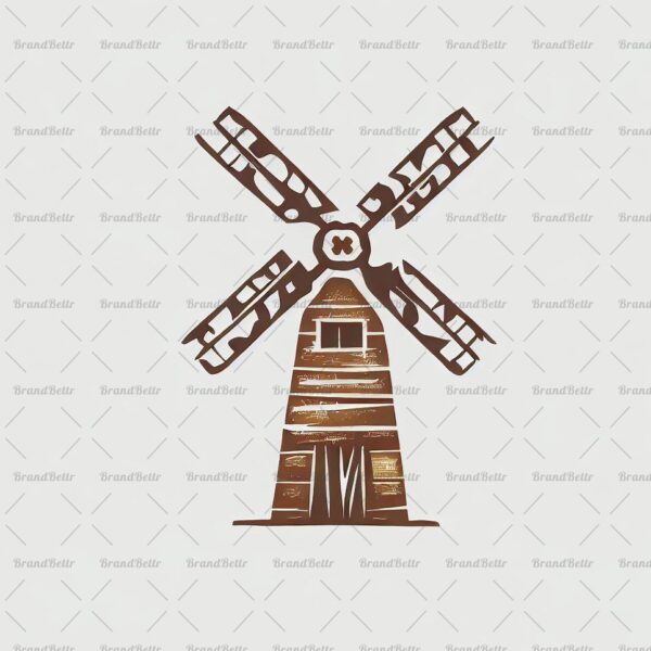 Rustikale Windmühle